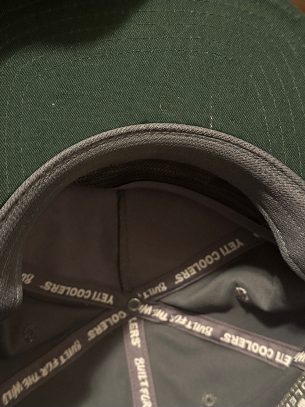 Yeti Gray Cap with White Rope Trim - Picture 7 of 7